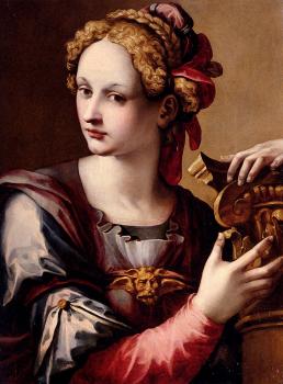 米歇爾 托西尼 An Allegorical Figure, Possibly A Personification Of Architecture Or Fortitude 米歇爾 托西尼 An Allegorical Figure, Possibly A Personification Of Architecture Or Fortitude